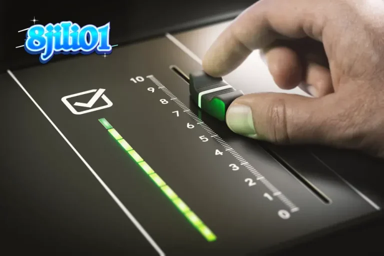 Ilustrasi konsep permainan slot digital dan manajemen keuangan.